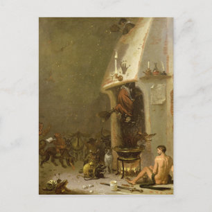 Eine Hexenmeisterin Postkarte