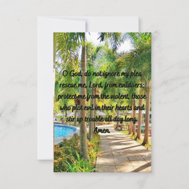 Eine Hilfe und Schutzkarte für das Gebet Karte (Vorderseite)