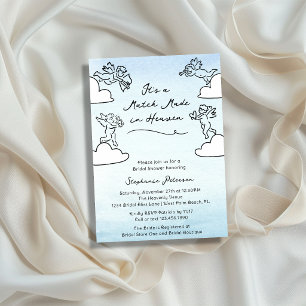 Eine himmlische Hochzeit - Whimsical  Brautparty Einladung