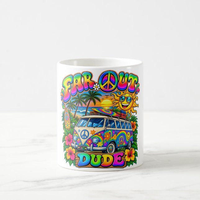 eine Hippie-Kaffeetasse. Kaffeetasse (Mittel)