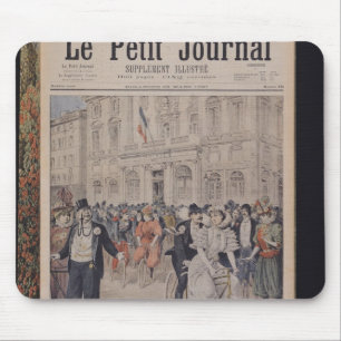 Eine Hochzeit auf einem Fahrrad Mousepad