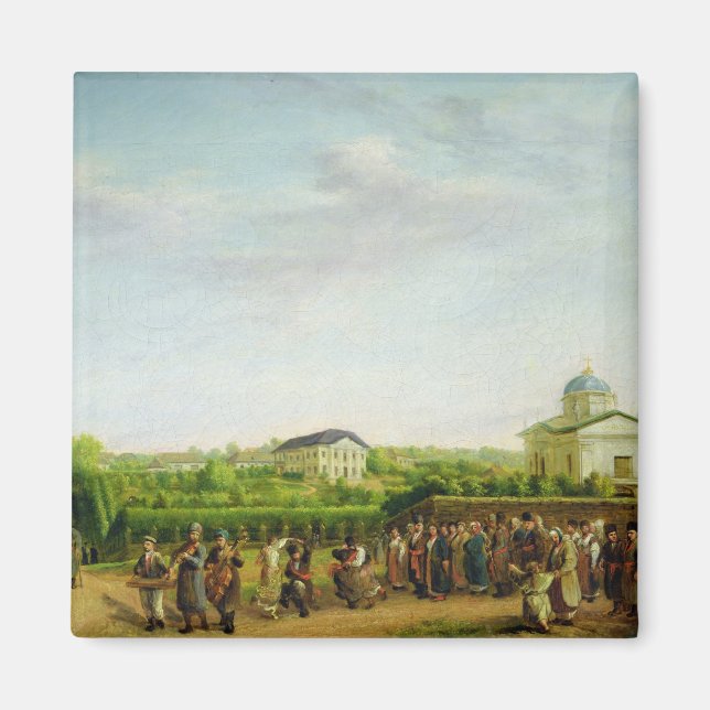 Eine Hochzeit in einem Land Magnet (Vorne)