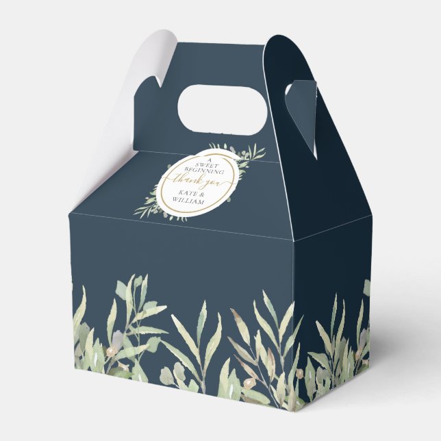 Eine Hochzeit mit einer süßen Grünen im tiefen Mee Geschenkschachtel (Vorderseite)