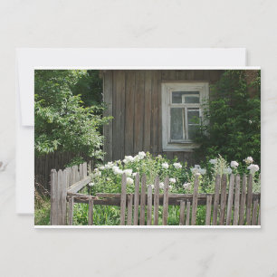 Eine Holzhütte Einladung