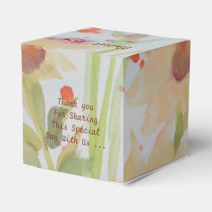 Eine hübsche Blumengeschenkbox Geschenkschachtel