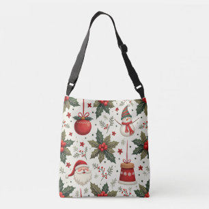 eine hübsche Tasche, die Weihnachten ausdrückt Tragetaschen Mit Langen Trägern