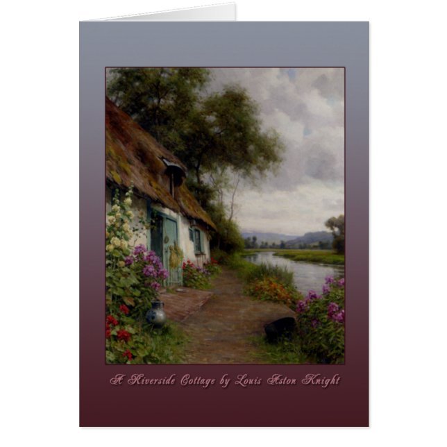 Eine Hütte am Ufer von Louis Aston Knight (Vorne)