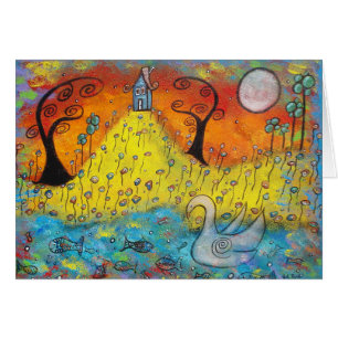 Eine Hütte auf dem Hügel