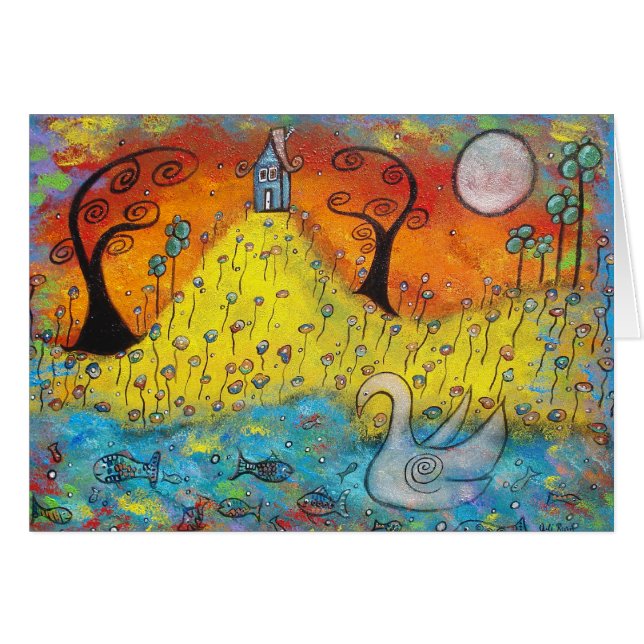 Eine Hütte auf dem Hügel (Vorderseite (Horizontal))