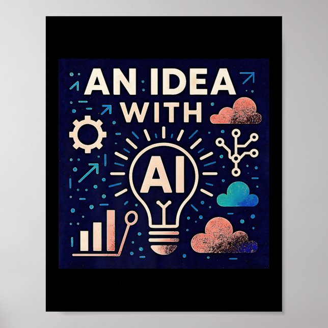 Eine Idee mit Ai Premium Poster (Vorne)