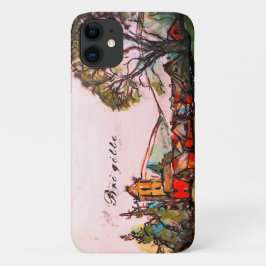 Eine idyllische britische Dorfkunst-Skizze & Name Case-Mate iPhone Hülle