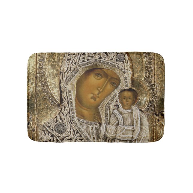 Eine Ikone, welche die Jungfrau von Kasan zeigt Badematte (Vorderseite)