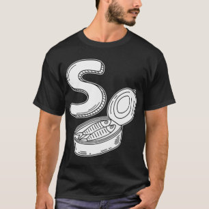 Eine Illustration des Buchstabens S steht für Sard T-Shirt