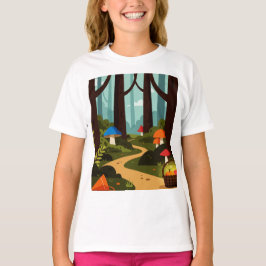 Eine imaginäre Waldszene T-Shirt