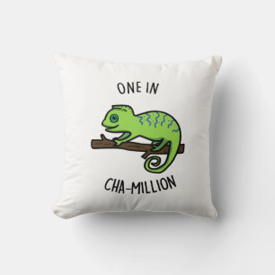 Eine in Cha-Million Funny Chameleon Pun Kissen
