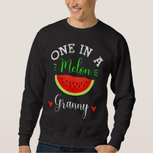 Eine in der Melon Granny Watermelon Sommerfamilie Sweatshirt