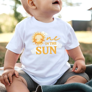 Eine in der Sun Gast of Honor 1. Geburtstag Baby T-shirt