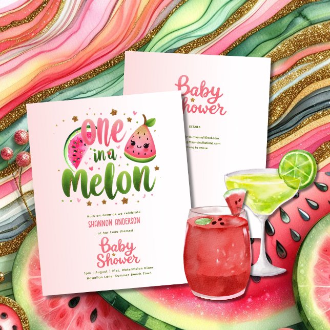 Eine in einem Melon First Birthday oder Babydusche (Von Creator hochgeladen)