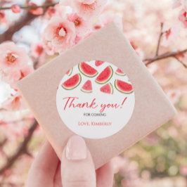 Eine in einem Melon Geburtstag Gefallen Tag, Water Runder Aufkleber