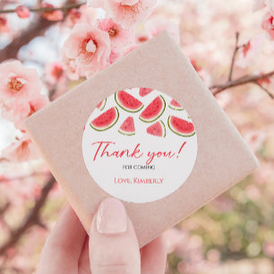 Eine in einem Melon Geburtstag Gefallen Tag, Water Runder Aufkleber