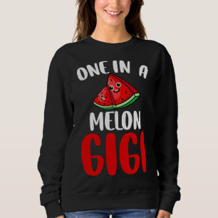 Eine in einem Melon Gigi Funny Watermelon Familie Sweatshirt