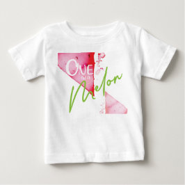 Eine in einem Melon-Niedliche Geburtstag-Mädchen Baby T-shirt
