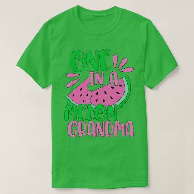 Eine in einem Melon Oma Watermelon Rosa Großmutter T-Shirt (Design vorne)