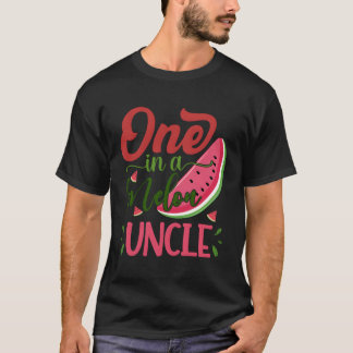 Eine in einem Melon Onkel Watermelon Familie Kinde T-Shirt