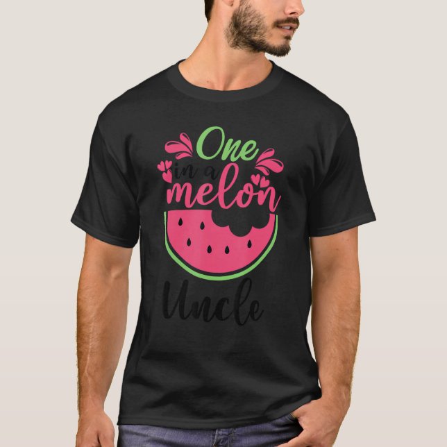 Eine in einem Melon Onkel Watermelon Familie Match T-Shirt (Vorderseite)