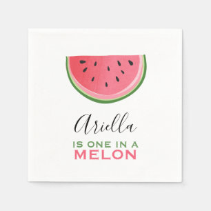 Eine in einem Melon Papier Napkins Summer Watermel Serviette