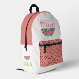 Eine in einem Melon-Rucksack Bedruckter Rucksack
