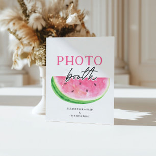 Eine in einem Melon signierte Wassermelone Foto-St Sockelschild