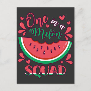 Eine in einem Melon Squad B-Day-Party Postkarte