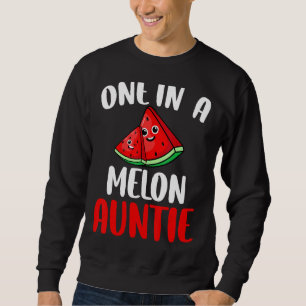 Eine in einem Melon Tante Watermelon Frucht Famili Sweatshirt