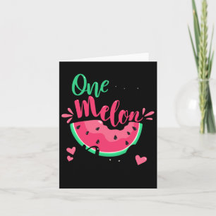 Eine in einem Melon Vater Sommergeburtstag Party M Karte