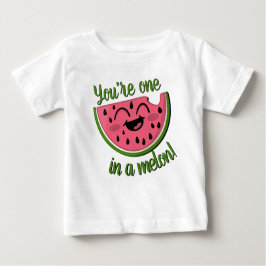 Eine in einem Melon Watermelon Niedlich Pink Green Baby T-shirt