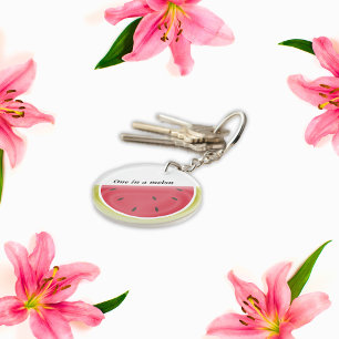 Eine in einem Melon Watermelon Slice Schlüsselanhänger