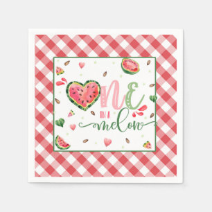 Eine in einem Melon zum Geburtstag Napkin Serviette