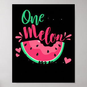Eine in einer Melon Mommy Sommer Geburtstagsparty Poster