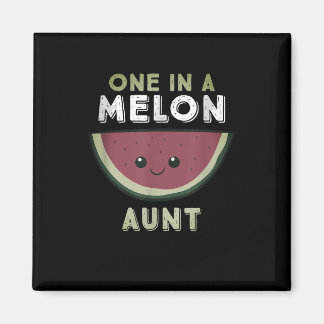 Eine in einer Melon-Tante Magnet