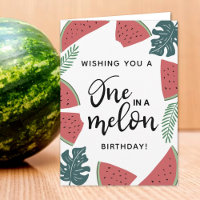 Eine in einer Melone jeden Geburtstags