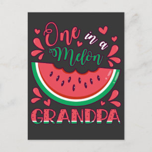 Eine in einer Melone Opa Geburtstagsfeier Postkarte