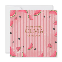 Eine in einer Melone Wassermelone Erste Geburtstag