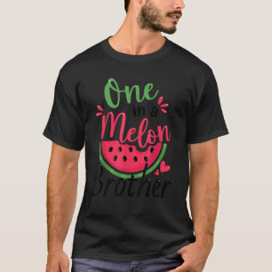 Eine in Melon Brother 1. Geburtstag Party Familie  T-Shirt