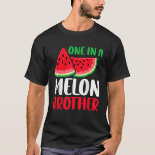 Eine in Melon Brother Funny Watermelon Familienmat T-Shirt