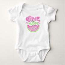 Eine in Melon First Birthday Baby Bodysuit