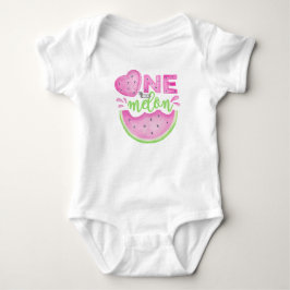 Eine in Melon First Birthday Baby Bodysuit Strampler