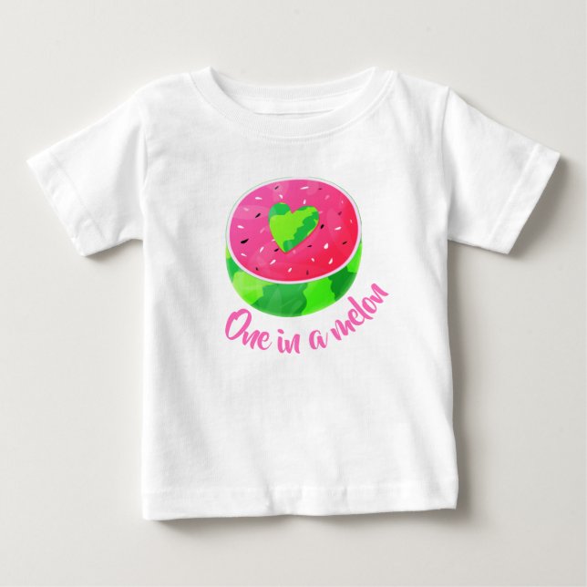 Eine in Melon Sweet Summer Watermelon Baby T-shirt (Vorderseite)