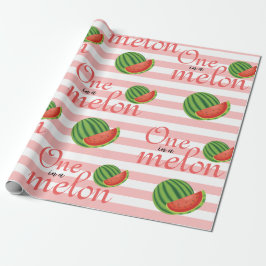 Eine in Melon Watermelon Geburtstagsparty Geschenkpapier