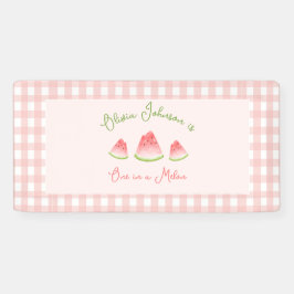 Eine in Melon Watermelon zum Geburtstag Banner